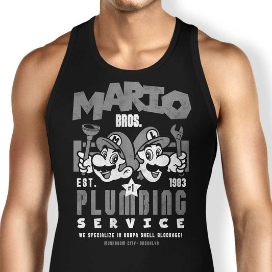 Mushroom Kingdom Plumbing Service - Tank Top