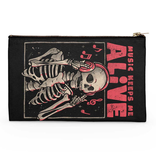 Music Keeps Me Alive - Accessory Pouch