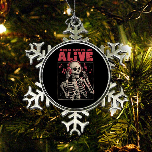 Music Keeps Me Alive - Ornament