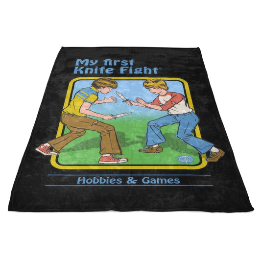My First Knife Fight - Fleece Blanket