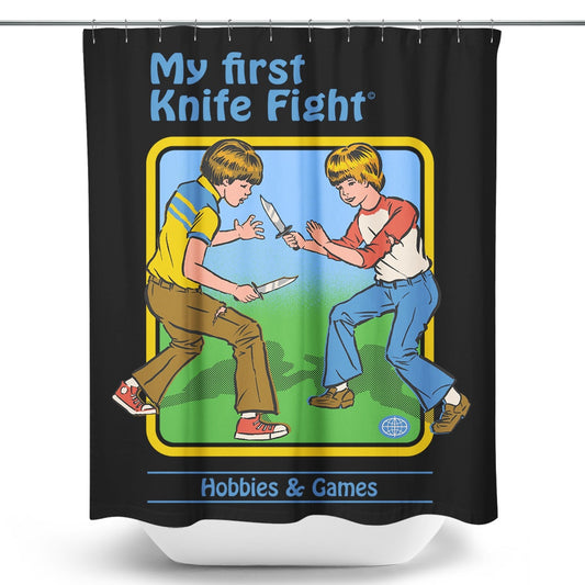 My First Knife Fight - Shower Curtain