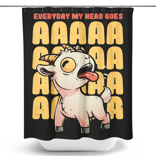 My Head Goes - Shower Curtain