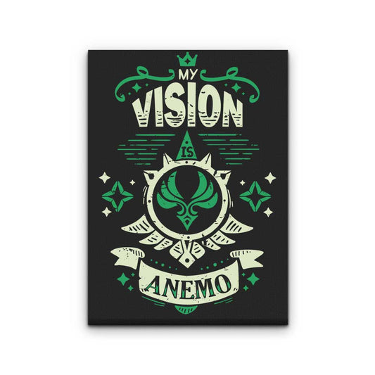 My Vision is Anemo - Canvas Print