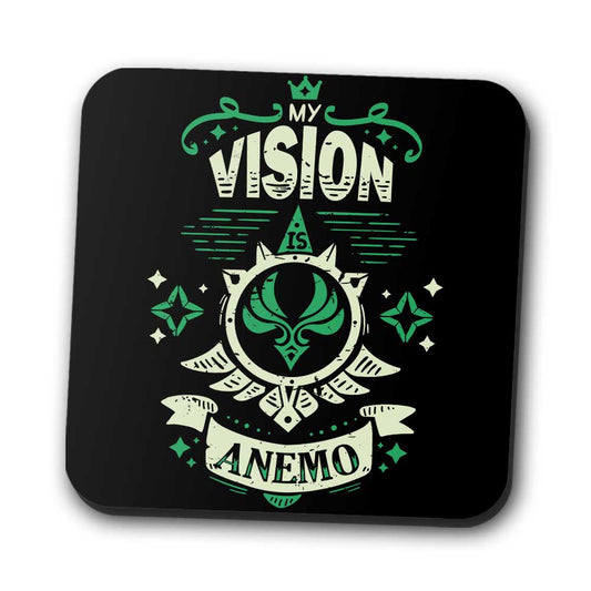 My Vision is Anemo - Coasters