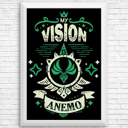 My Vision is Anemo - Posters & Prints