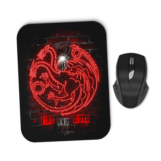 Neon Dragons - Mousepad