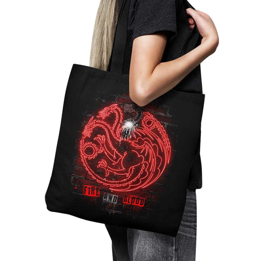 Neon Dragons - Tote Bag