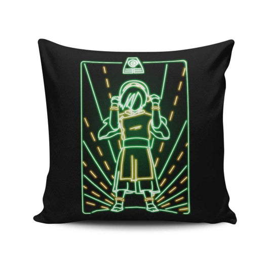 Neon Earth - Throw Pillow