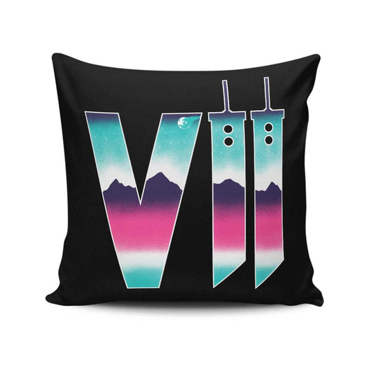 Neon Fantasy VII - Throw Pillow