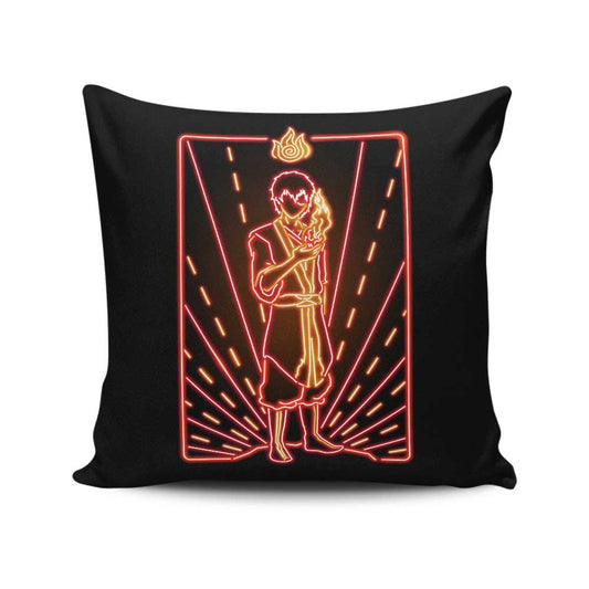 Neon Fire - Throw Pillow