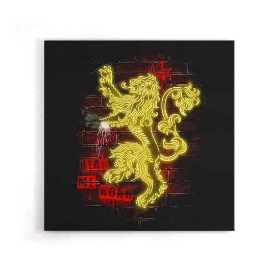 Neon Lion - Canvas Print