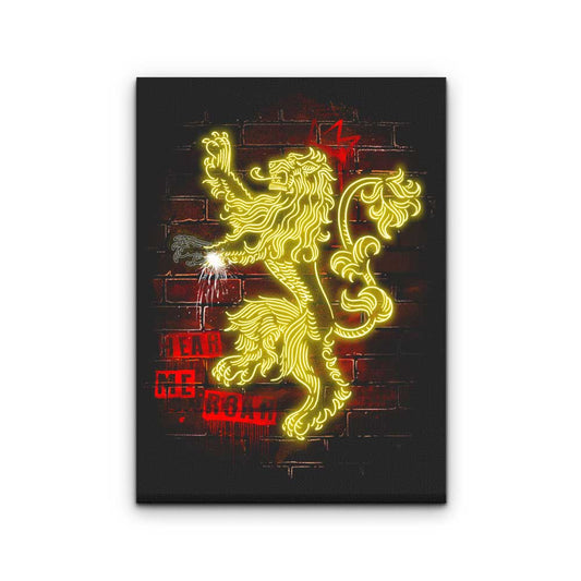 Neon Lion - Canvas Print