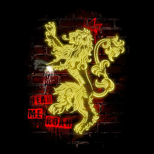 Neon Lion - Fleece Blanket
