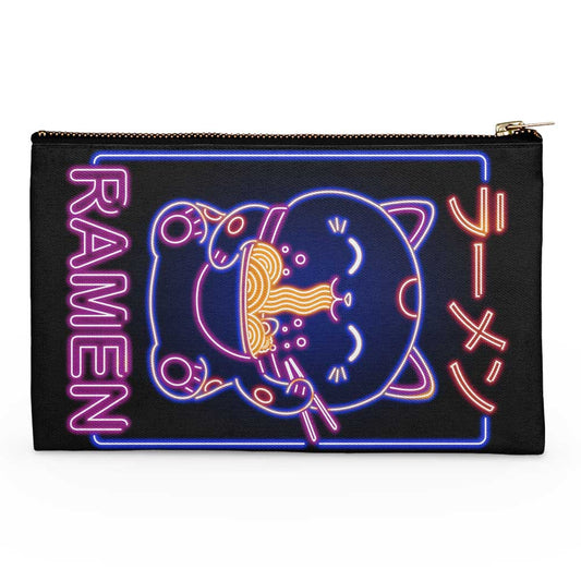 Neon Maneki-Neko - Accessory Pouch