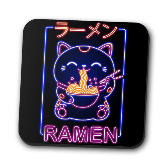 Neon Maneki-Neko - Coasters