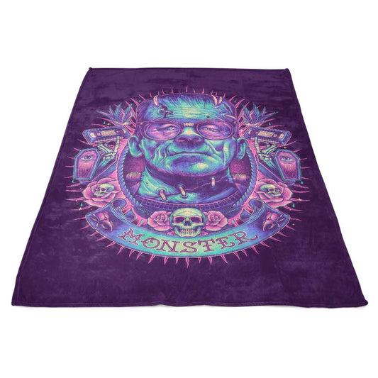 Neon Monster - Fleece Blanket