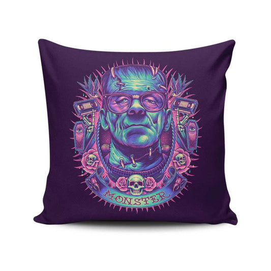 Neon Monster - Throw Pillow