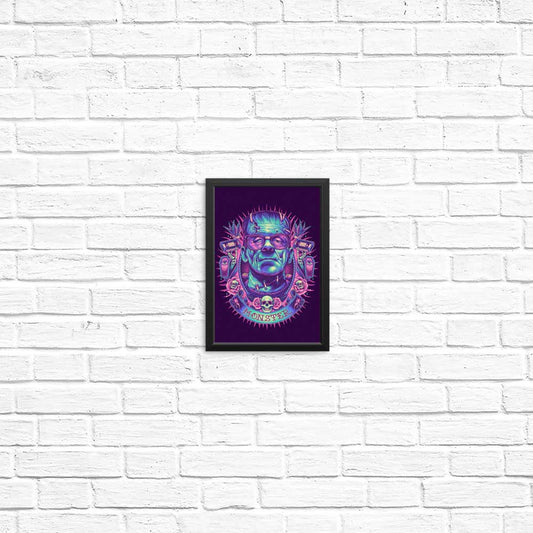 Neon Monster - Posters & Prints
