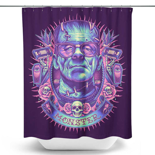 Neon Monster - Shower Curtain