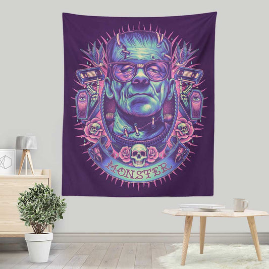 Neon Monster - Wall Tapestry