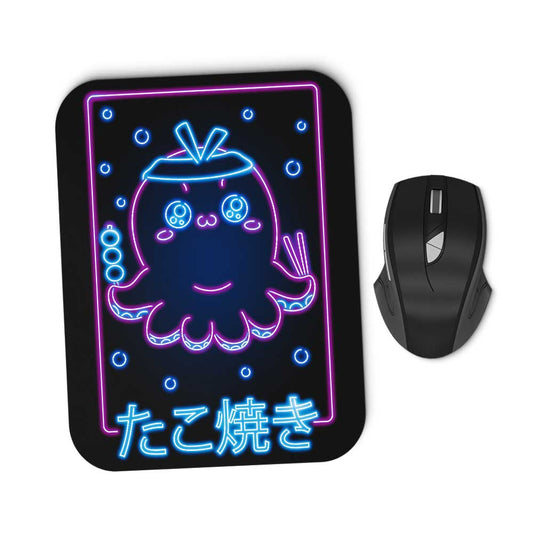 Neon Takoyaki - Mousepad