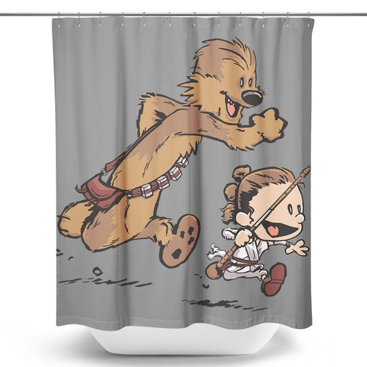 New Adventure Awakens - Shower Curtain