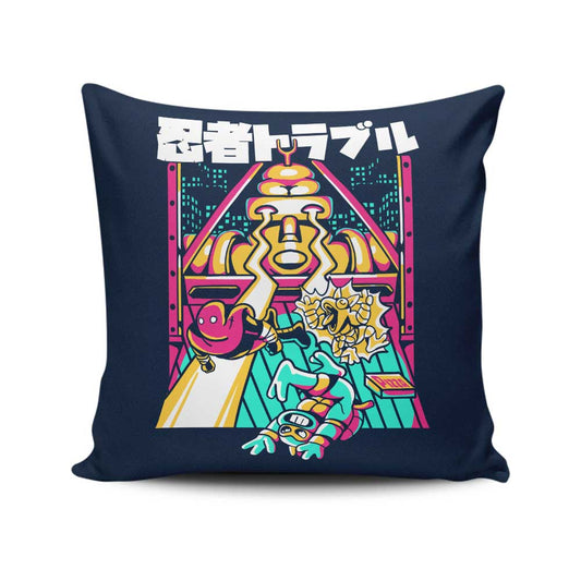 Ninja Trouble - Throw Pillow