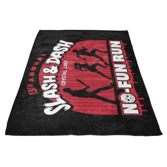 No Fun Run - Fleece Blanket