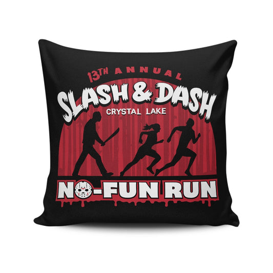 No Fun Run - Throw Pillow