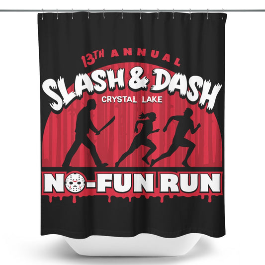 No Fun Run - Shower Curtain