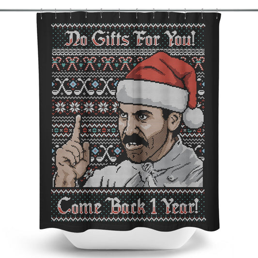No Gifts Sweater - Shower Curtain