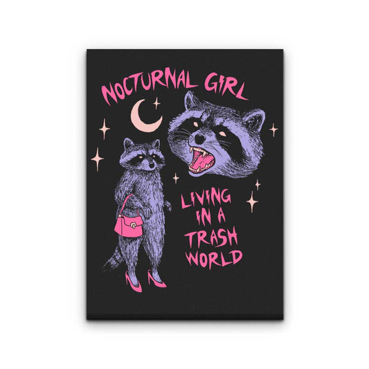 Nocturnal Girl - Canvas Print