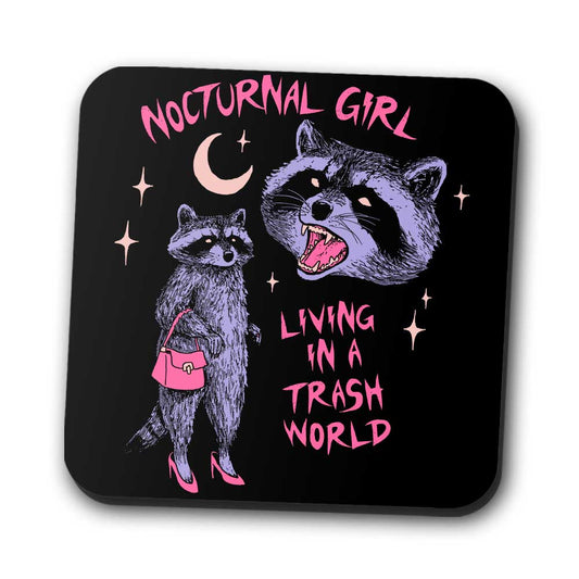 Nocturnal Girl - Coasters