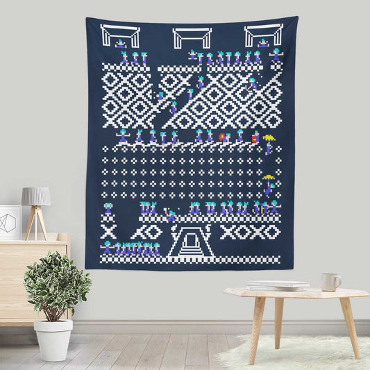 Oh No, It's Christmas - Wall Tapestry
