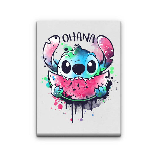Ohana Watercolormelon - Canvas Print