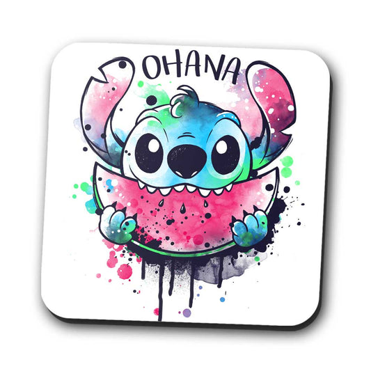 Ohana Watercolormelon - Coasters