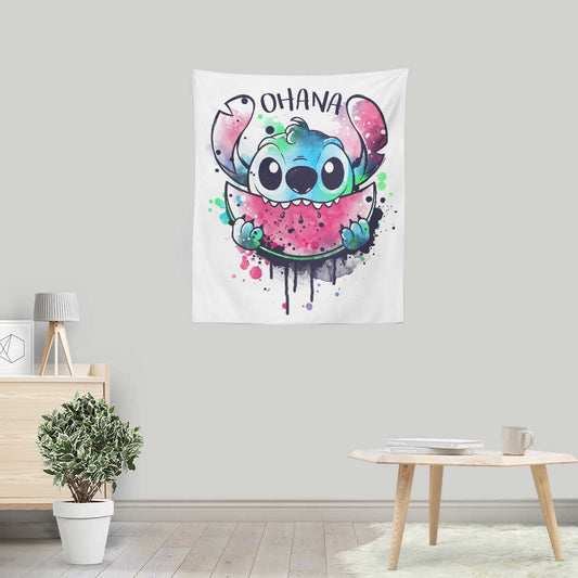 Ohana Watercolormelon - Wall Tapestry