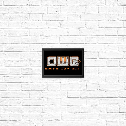 One Way Out - Posters & Prints