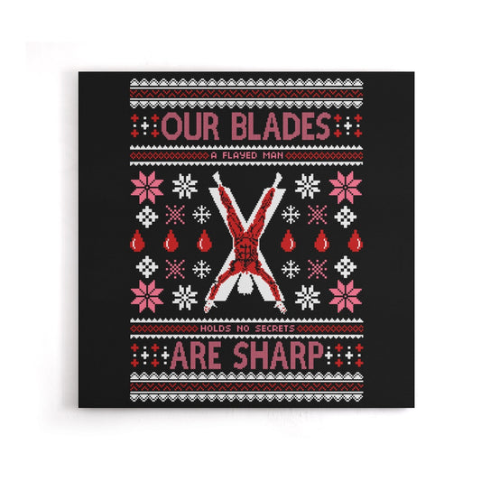 Our Sweaters are Stitched - Canvas Print