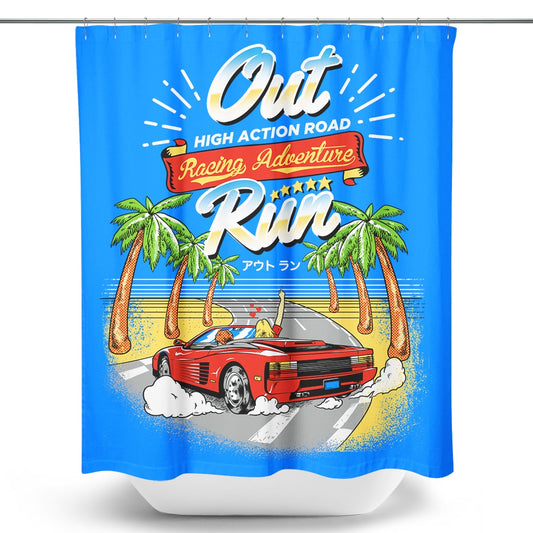Outrun - Shower Curtain