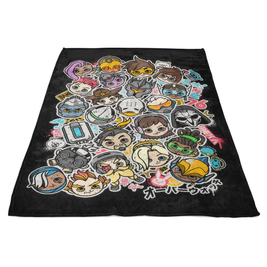 Overcute Heroes - Fleece Blanket