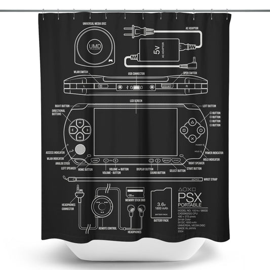 PSX Portable - Shower Curtain