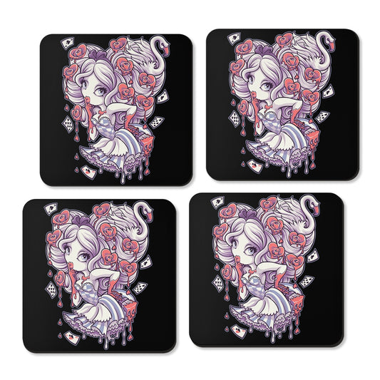 Painting the Roses Red - Coasters