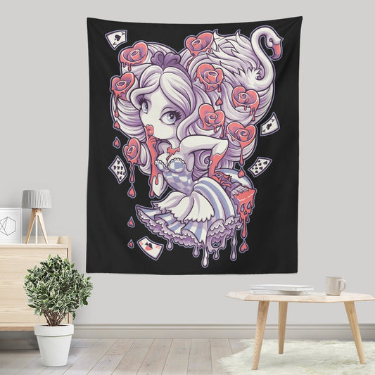 Painting the Roses Red - Wall Tapestry