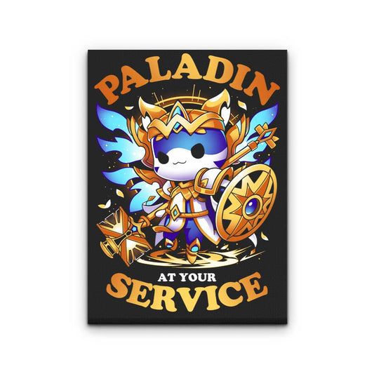 Paladin at Your Service - Canvas Print