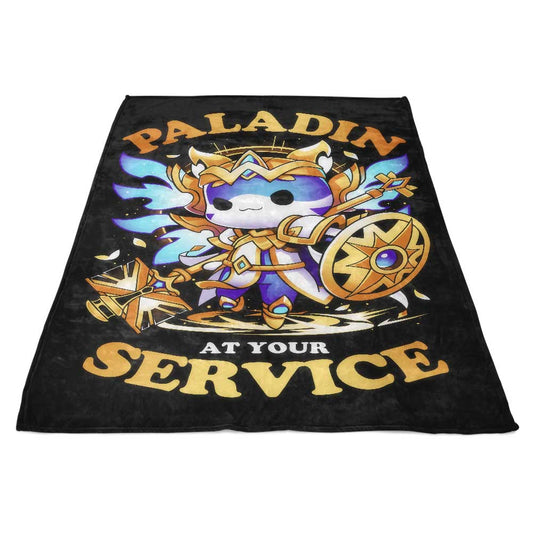 Paladin at Your Service - Fleece Blanket