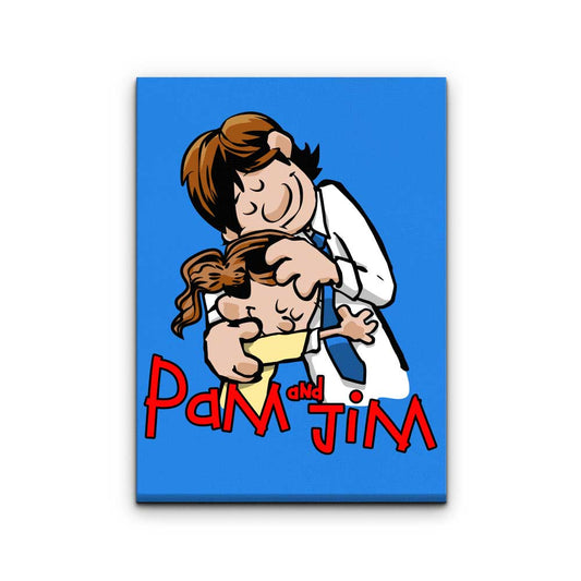 Pam and Jim - Canvas Print