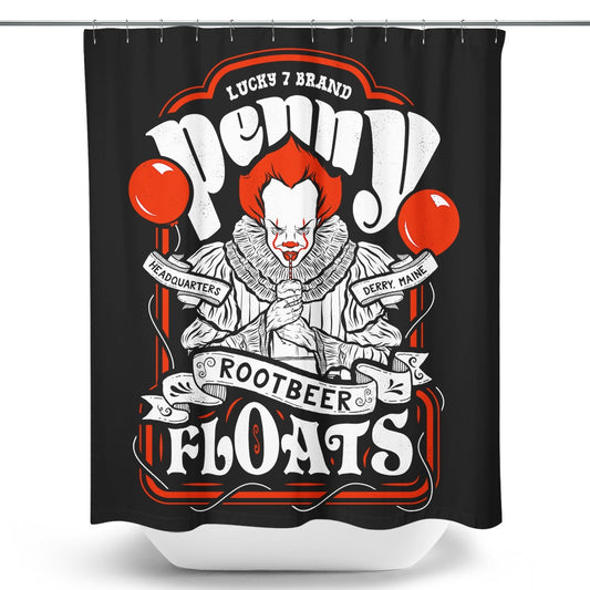 Penny Floats - Shower Curtain