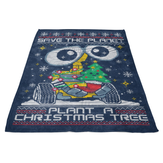 Plant a Christmas Tree - Fleece Blanket