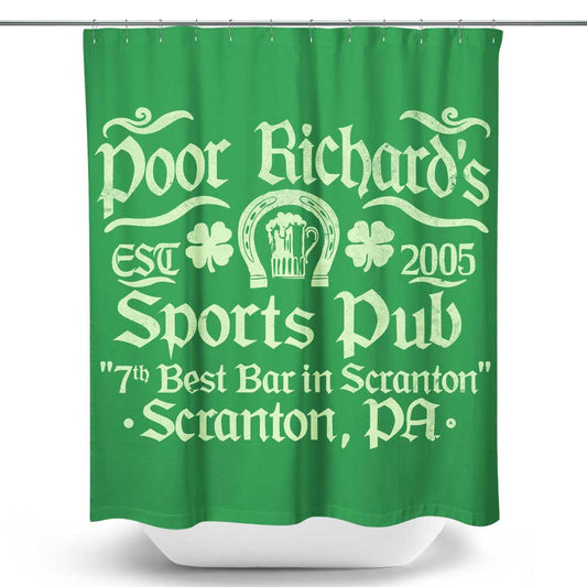 Poor Richards Pub - Shower Curtain